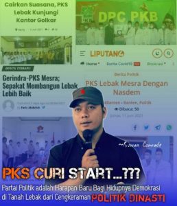 HARAPAN BARU, ATAU CURI START MENAIKKAN NILAI JUAL PARTAI AGAR DI LIRIK DINASTI UNTUK POSISI WAKIL DI LEBAK SATU