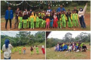PMII RAYON TARBIYAH STAI NURUL HIDAYAH merayakan HUT RI di DESA CITEPUSEUN, ini keseruannya