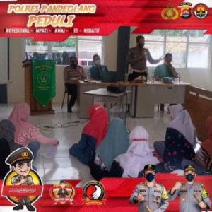 Kasad Lantas Polres Pandeglang Edukasikan Keselamatan berkendara bagi Pelajar di SMK Al-Falah