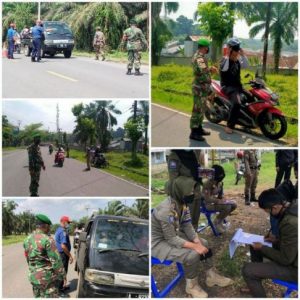 PPKM Level 3, Tim Satgas Covid-19 Kab Lebak Lakukan Operasi dan Bagikan Masker di Terminal Curug Sajira