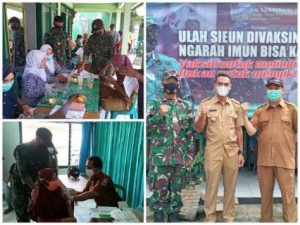 Koramil 0313/Malingping Laksanakan Gerakan Vaksinasi Covid-19 Nasional