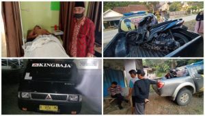 Seorang Pelajar 14 Th Tewas di Hantam Pick Up yang Hilang Kendali di Desa Leuwiipuh Kec Banjarsari