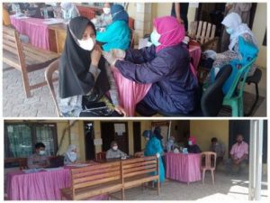 Polsek Malingping Polres Lebak Polda Banten Gelar Vaksinasi Dosis 1 dan 2