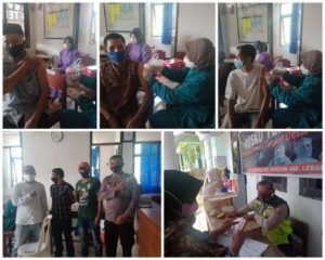 Gebyar Vaksinasi Covid-19 di Desa Jagaraksa Dosis 1 dan 2