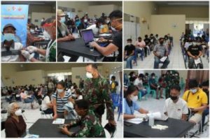 Suka Duka Serbuan Vaksinasi Lanud Sam Ratulangi Manado