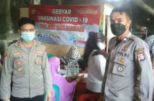 Targetkan 200 Orang, Gebyar Vaksinasi Polsek Banjarsari Polres Lebak Digelar di Desa Ciruji