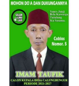 Imam Taufik Calon Kades Calungbungur No 5 Siap Wujudkan Desa yang Lebih Maju di Segala Bidang