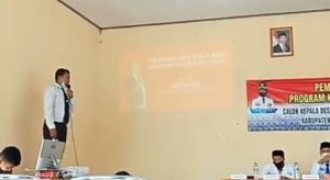 CALON KEPALA DESA DATARCAE NOMOR URUT 1 ANDI SUHANDI, MEMAPARKAN VISI MISI SANGAT JELAS DAN TERARAH