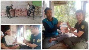 Giat Sosial CNC MEDIA Salurkan Donasi Kepada Korban Kebakaran Di Desa Sukajaya Sobang