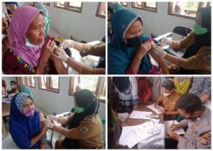 Gebyar Vaksinasi Posmil Sobang dan Koramil 0308/Muncang digelar di Desa Sukajaya