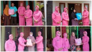 BHAYANGKARI RANTING CIGEULIS GELAR GIAT BAKSOS KEPADA PURNAWIRAWAN DAN WARAKAWURI