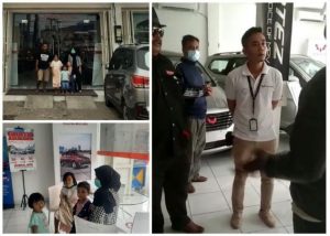 TEGA… Debt Collector PT Wuling Rampas Mobil dan Telantarkan Pengendara serta istri dan anak-anaknya, Dua Ormas Langsung Geruduk Kantor Leasing