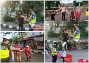 Penutupan Alun-alun Rangkasbitung, Sat Lantas Polres Lebak Polda Banten lakukan Rekayasa Lalulintas