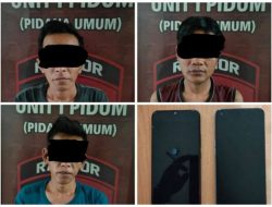 Curi Dua HP, Tiga Pelaku Ditangkap Satreskrim Polres Serang Kota Polda Banten