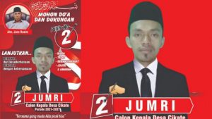 JUMRI CALON KADES CIKATE NO URUT 2 WARNA MERAH SIAP MEMIMPIN DESA PERIODE 2021-2027