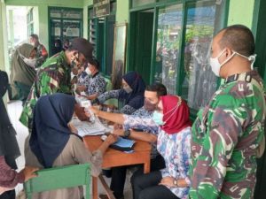 Antusias Warga Ikut Serbuan Vaksinasi Covid-19 Koramil 0313/Malingping
