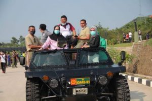 Sinergitas TNI-Polri, Polres Lebak Polda Banten ikuti Olah raga bersama Peringati HUT TNI ke-76 di Batalyon Mandala Yudha