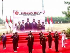 Melalui Video Conference, Kapolda Banten Hadiri Upacara HUT TNI Ke-76 Di Pendopo Gubernur