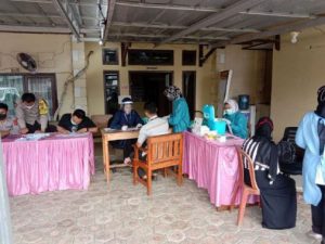 Polsek Malingping Polres Lebak Kembali Gelar Vaksinasi Dosis I dan II