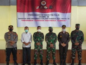 Kapolres Lebak Polda Banten Hadiri Baksos dan Vaksinasi Alumni AKABRI 89 di Gedung KPRI Tekad Waras