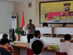 Cegah Pungli Pada Pelayanan Publik, Wakapolres Lebak bersama Satgas Sosialisasikan Saber Pungli