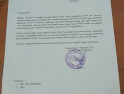 Hak Pekerja Belum Dibayar Pelaksana, Kades Curugciung Surati DPRKP Kab Pandeglang