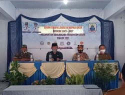 Kapolsek Banjarsari Polres Lebak Hadiri Sertijab Kades Terpilih se-Kecamatan Banjarsari