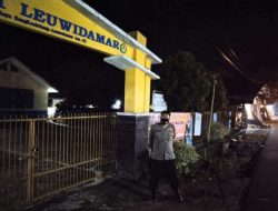 CEGAH GANGGUAN KAMTIBMAS, POLSEK LEUWIDAMAR POLRES LEBAK RUTIN PATROLI OBJEK VITAL