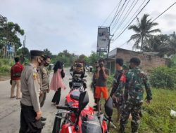 Kegiatan Penerapan Protokol Kesehatan  di Wilayah Polsek Banjarsari Polres Lebak
