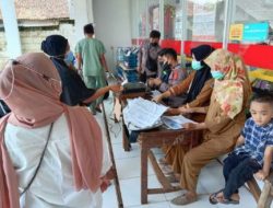 Polsek Cijaku Polres Lebak Gelar Vaksinasi Covid-19 Di Alfamart