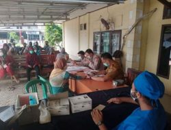 Tidak ada kata Bosan, Polsek Malingping Polres Lebak Laksanakan Vaksinasi