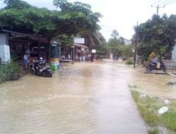 Akibat Diguyur Hujan Desa Teluklada Bojen Wetan Sobang Lumpuh Terendam Banjir