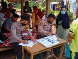 Blusukan, Polsek Cijaku Polres Lebak Ke Pelosok Kampung Gelar Vaksinasi Covid-19