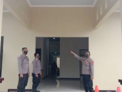 Biro Logistik Polda Banten Cek Pembangunan Polsek Cadasari