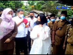 Mensos Risma Kunjungi Lokasi Terdampak Gempa di Kecamatan Cigeulis Pandeglang