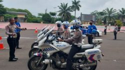 Ditlantas Polda Banten Laksanakan Peningkatan Kemampuan Safety Riding dan Driving Kepada Bintara Remaja