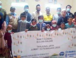Sambut Isra Mi’raj 1443 H, PT KSM.KSO Santuni Yatim di 3 Desa di Kecamatan Panimbang