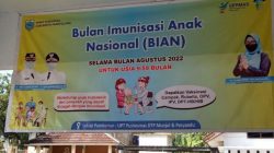 Launching Bulan Imunisasi Anak Nasional (BIAN) Puskesmas Munjul Digelar di Kantor Kecamatan Munjul