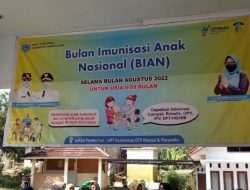 Launching Bulan Imunisasi Anak Nasional (BIAN) Puskesmas Munjul Digelar di Kantor Kecamatan Munjul