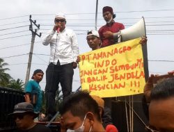 Pokja IPB Gelar Aksi Unjuk Rasa di Lokasi Pembangunan Pabrik Gula di Tegalpapak Pandeglang
