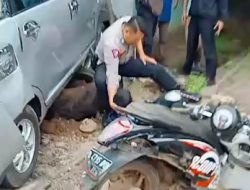 Rem Truk Tangki Pertamina Blong, Hantam 4 Mobil dan 2 Motor di Gardu Tanjak Pandeglang