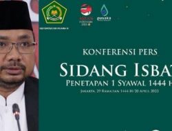 Sidang Isbat: Hilal Tak Cukup Syarat, Idul Fitri 1444 H Sabtu 22 April 2023
