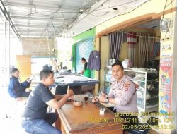 Bhabinkamtibmas Mulyasari Polsek Tamansari Melaksanakan Kegiatan Sambang, Pantau Situasi Kamtibmas