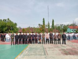 Wujud nyata sinergitas dan koordinasi lintas sektoral Kapolsek Gunungtanjung melaksanakan giat Upacara Peringatan Hari Pendidikan Nasional tahun 2023
