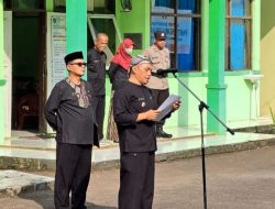Kasium Polsek Sukaresik Hadiri Upacara Hari Pendidikan Nasional Tingkat Kecamatan