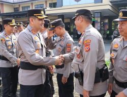 Polres Tasik Kota Gelar Apel Konsolidasi Operasi Ketupat Lodaya 2023, Dilanjutkan Halal Bi Halal dengan Seluruh Personel