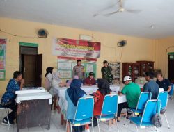 Sinergitas TNI-Polri Monitoring kegiatan Forum Konsultasi Publik Pendataan Awal Registrasi Sosial Ekonomi (REGSOSEK) tingkat Kel.Cigantang