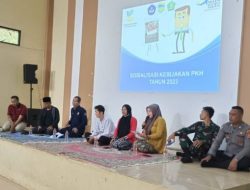 Sinergitas TNI-Polri di Gunungtanjung,  Monitoring Kegiatan Rapat Sosialisasi kebijakan PKH dan BPNT tingkat Desa Tanjungsari