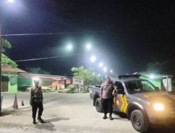 CIPTAKAN KONDUSIFITAS, PERSONIL POLSEK RAWAMERTA GELAR PATROLI MALAM