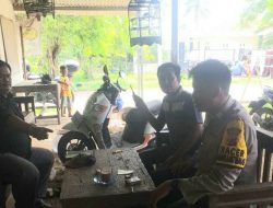Bhabinkamtibmas Sambangi Pangkalan Ojeg Desa Segarjaya